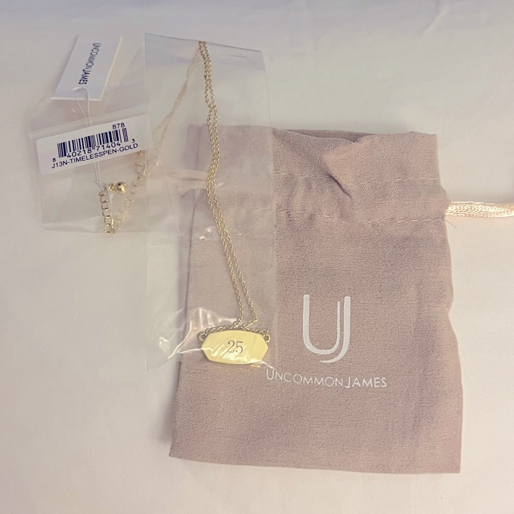 Uncommon James Timeless Pendant Necklace with Engraved 25